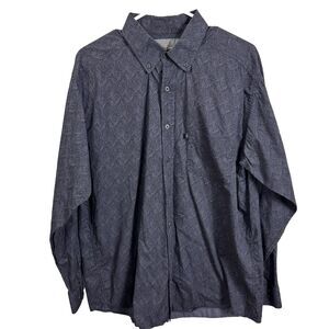 Panhandle Shirt Mens Large Button Up Tuf Cooper Performance‎ Western Cowboy